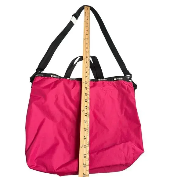 Lesportsac Shoulder Tote Bag In Peony Pink Y2K - Picture 2 of 6